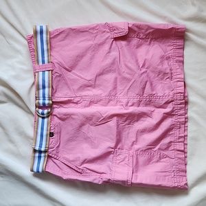 Tommy Hilfiger 00s size 8 pink cargo skirt with belt